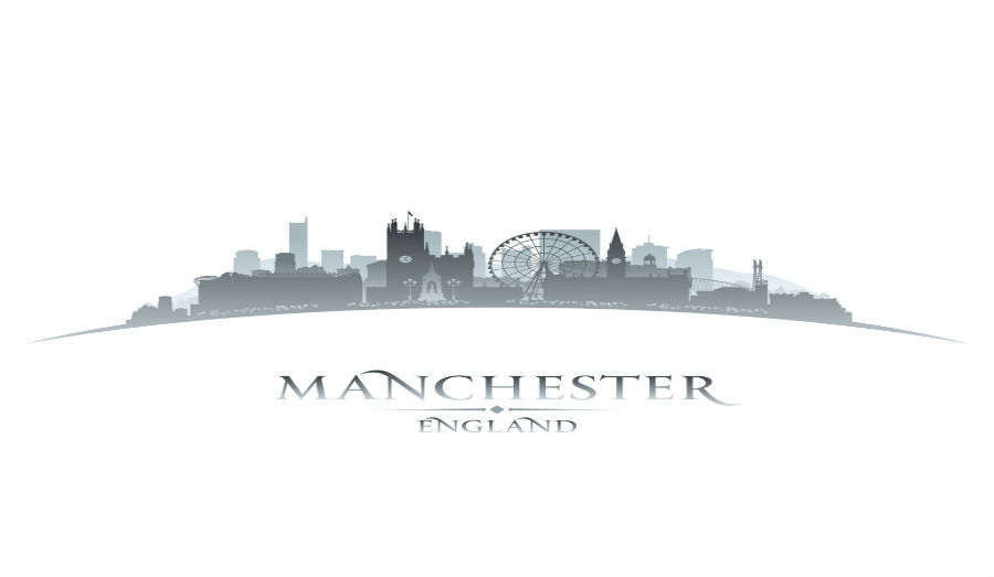 Manchester England skyline