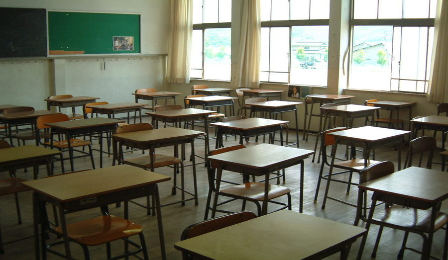 high school classroom