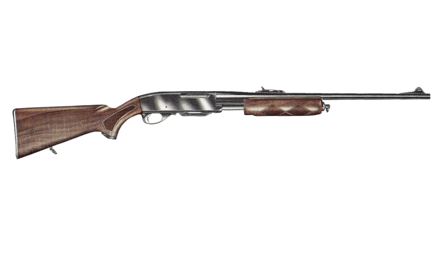 The Remington 760 pump-action rifle