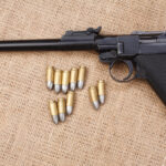9mm Luger pistol with ammunition