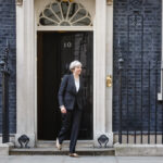 Theresa May leaving 10 Downing Street