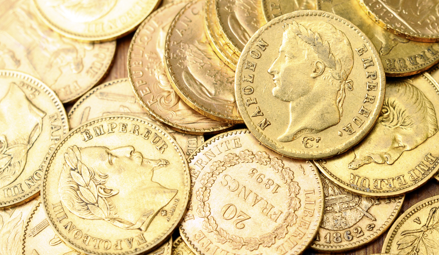 20 Franc Napoleon coins