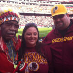 Redskins fans, including Chief Zee
