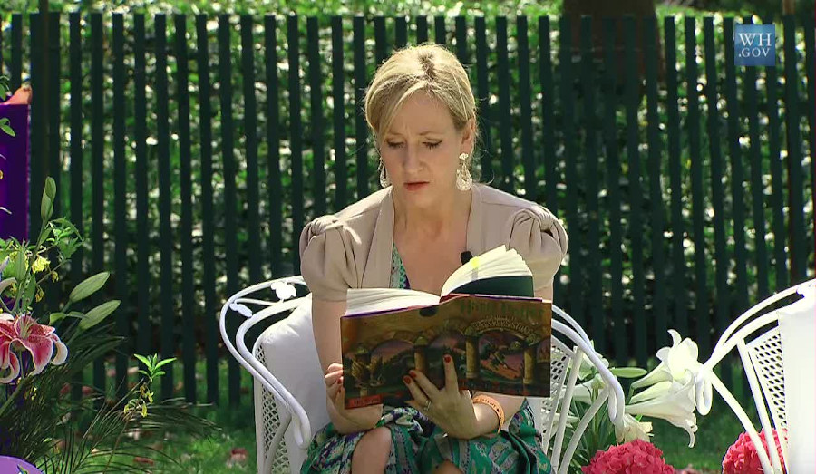 JK Rowling at the White House